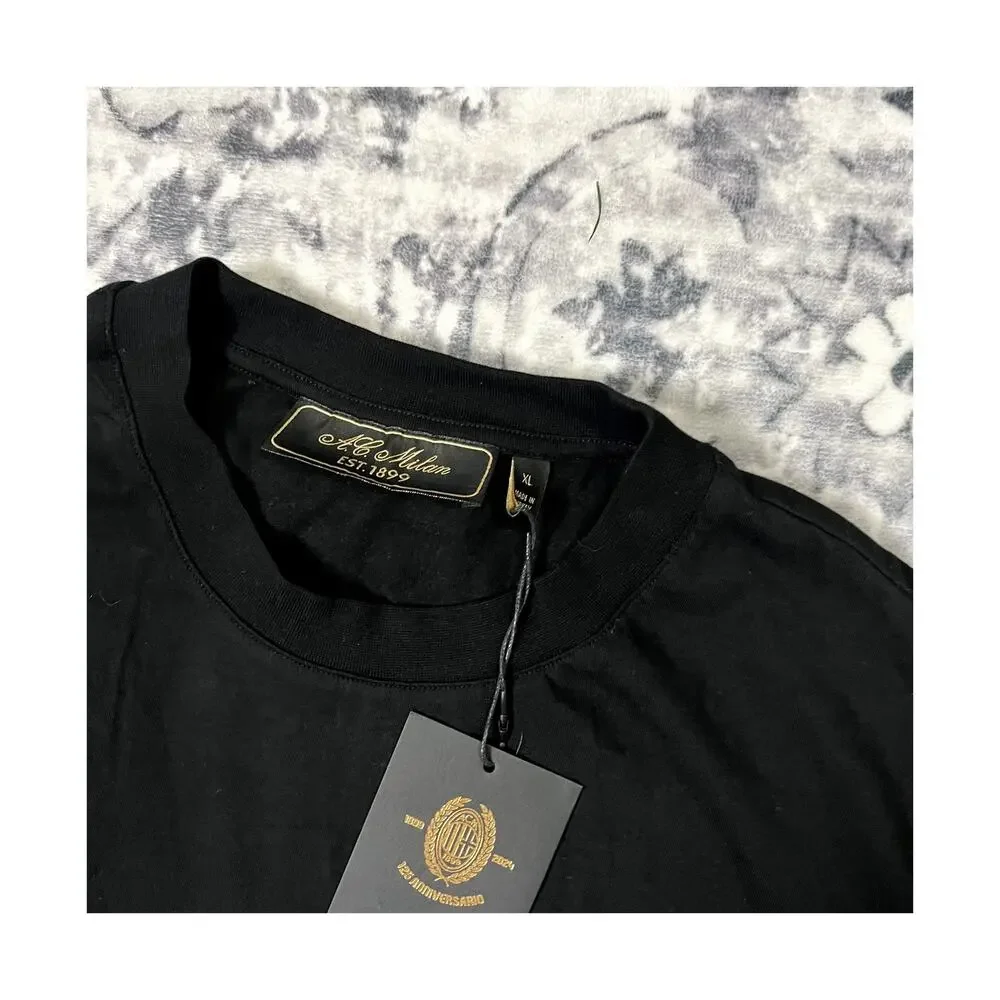 A.C. Milan 1899 Black Short Sleeve T-shirt Sz XL
